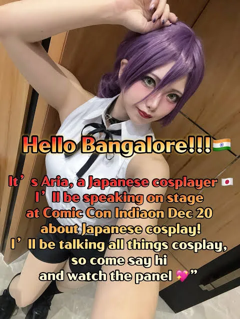 Famous Japanese Cosplayer Aria is Visiting India, Fans Take Notice