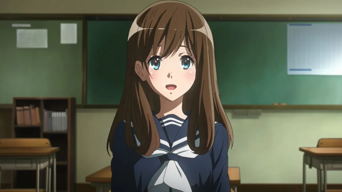 The girl is about to talk about changing instruments
