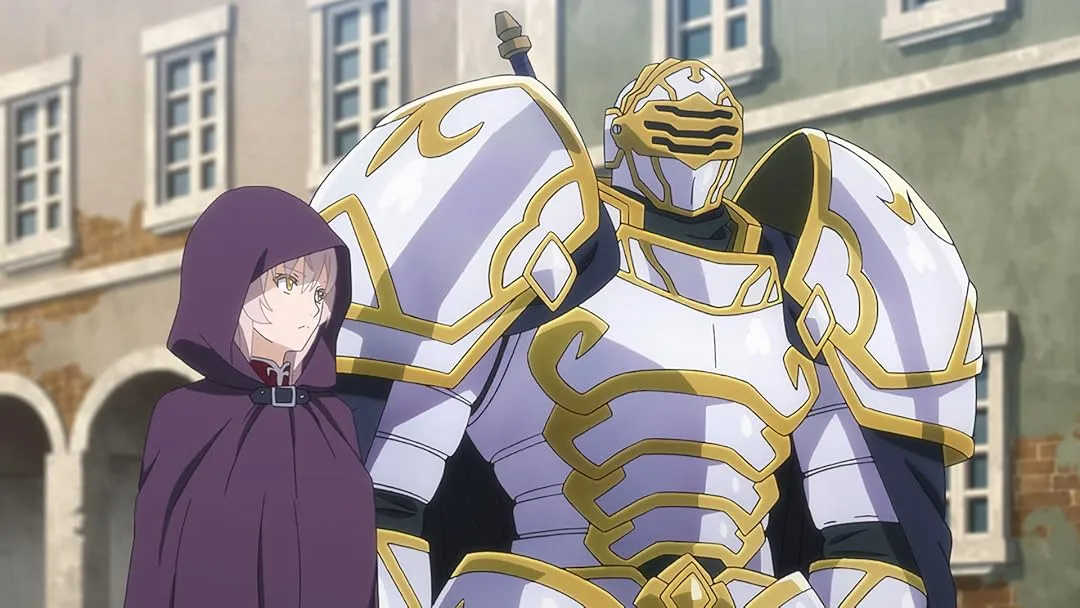 The skeleton knight is traveling with his companions