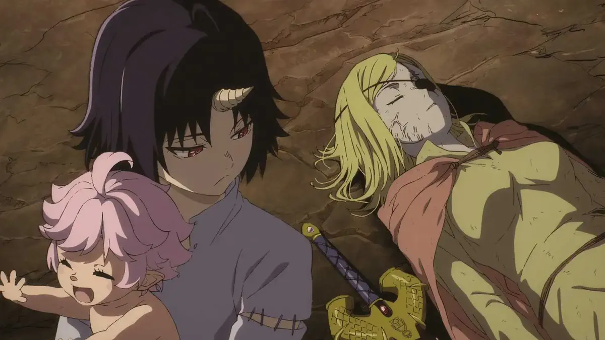 alicia is looking after the baby and the blonde is unconscious