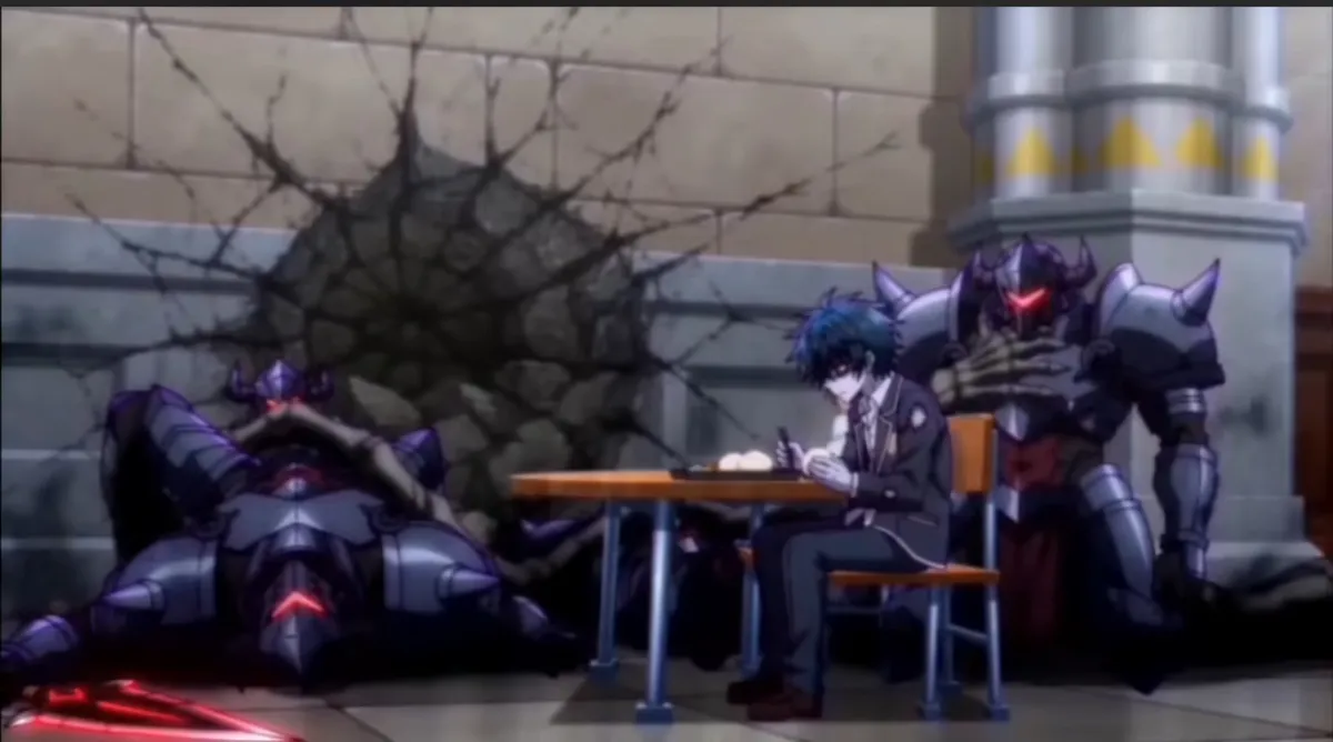the sleeping boy defeating the knights